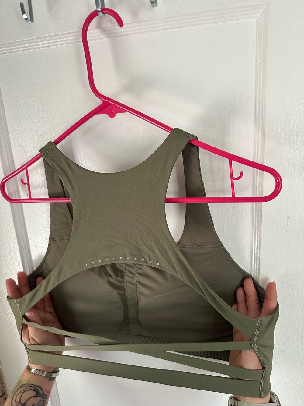lululemon athletica Olive Green Racerback Sports Bra - Picture 2 of 3